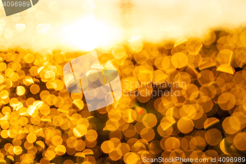 Image of orange bokeh background