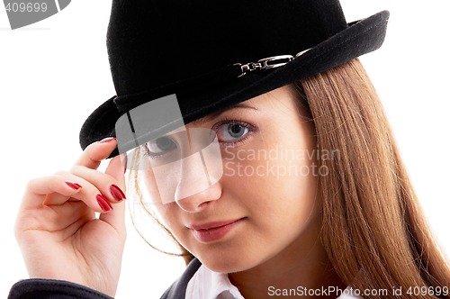 Image of girl in black hat