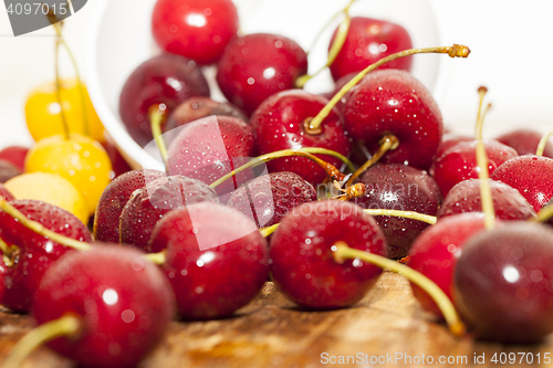 Image of red ripe cherry