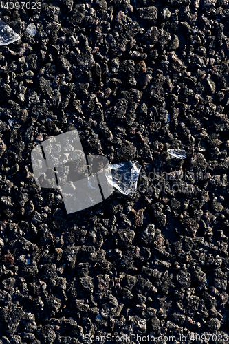 Image of glass on the pavement