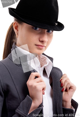 Image of girl in black hat