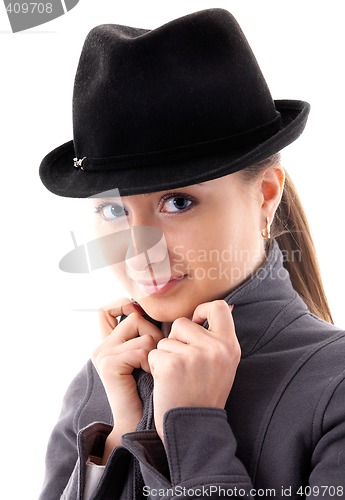 Image of girl in black hat