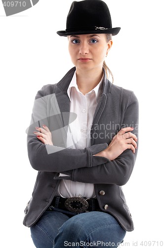 Image of girl in black hat