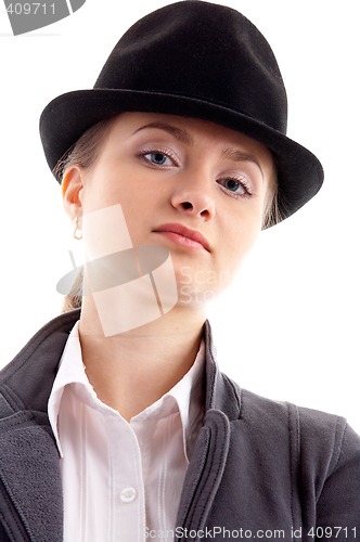 Image of girl in black hat