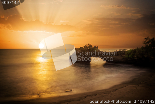 Image of The temple \"Tanah Lot\" on the island of Bali