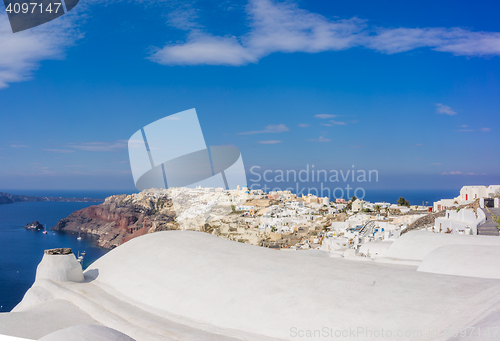 Image of Oia in Santorini island Greece