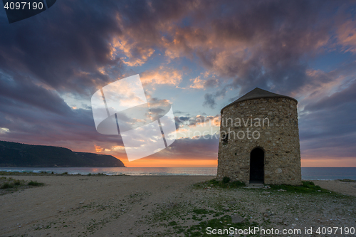 Image of Old windmill ai Gyra beach, Lefkada 