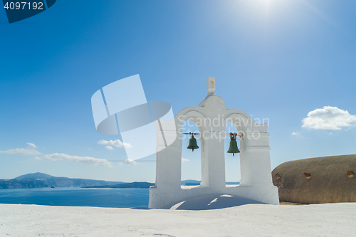 Image of Church of Oia in Santorini island 