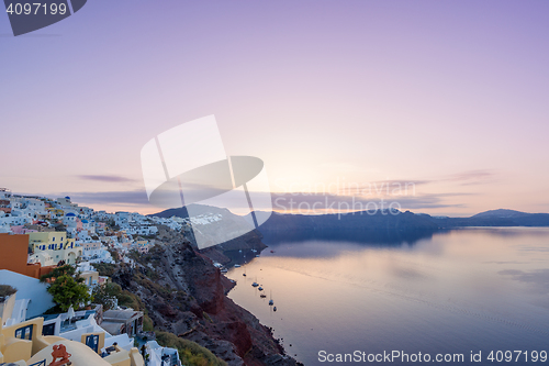 Image of Old Town of Oia on the island Santorini