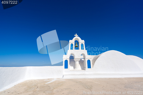 Image of Church of Oia in Santorini island 