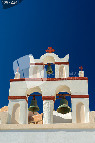 Image of Church of Oia in Santorini island 