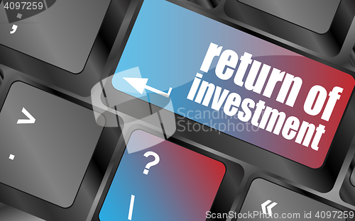 Image of invest or investing concepts, with a message on enter key or keyboard vector, keyboard keys, keyboard button