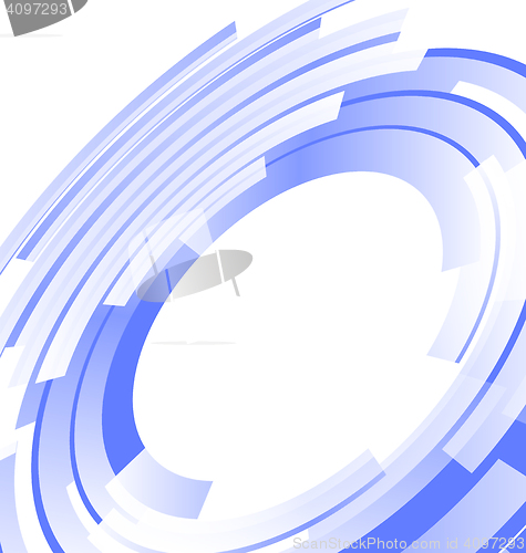 Image of Blended elements striped cut from circles