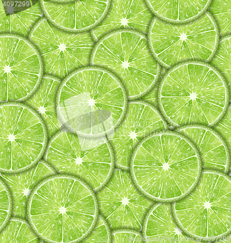 Image of Seamless Pattern Slices of Lime
