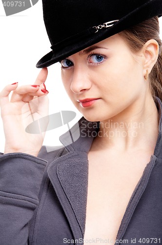 Image of girl in black hat
