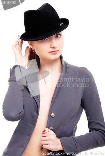 Image of girl in black hat