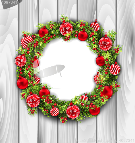 Image of Christmas Wreath with Balls