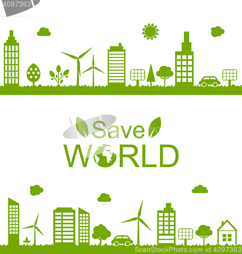 Image of  Concept Green Futuristic World