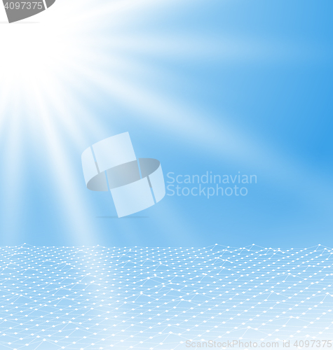 Image of Abstract  Mesh Polygonal Surface