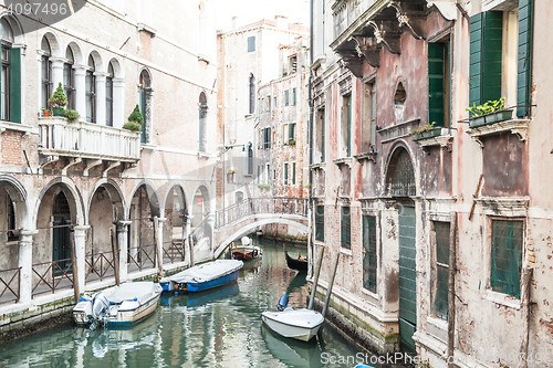 Image of Traditional canal in Venice from one of the most beautiful viewp