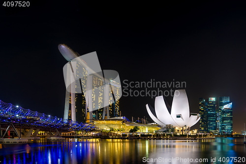 Image of  Marina Bay Sands at night