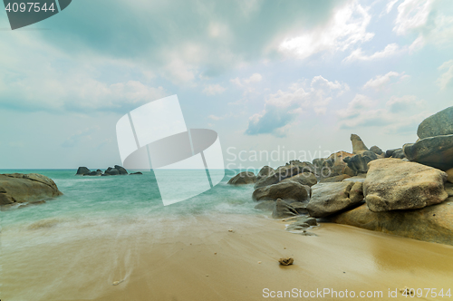 Image of The grand father and mother rock landmark of Koh samui