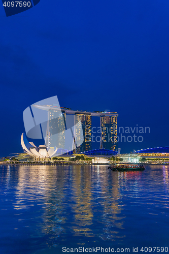 Image of  Marina Bay Sands at night