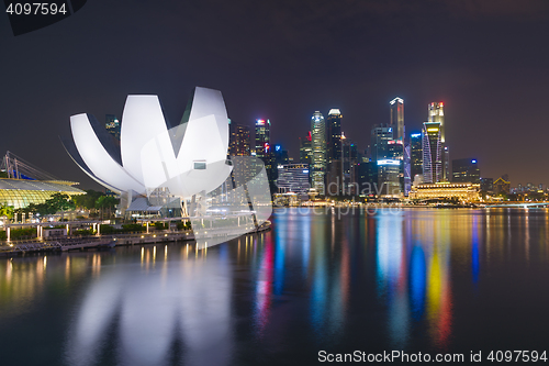 Image of  Marina Bay Sands at night