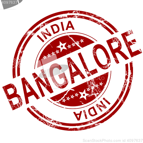 Image of Red Bangalore stamp 