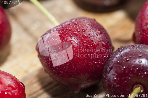 Image of red ripe cherry