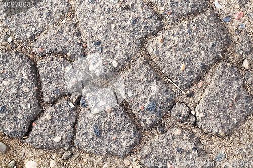 Image of asphalt broken closeup