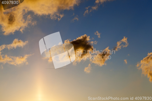 Image of the sky during sunset