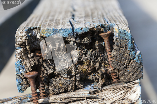 Image of old rusty screw