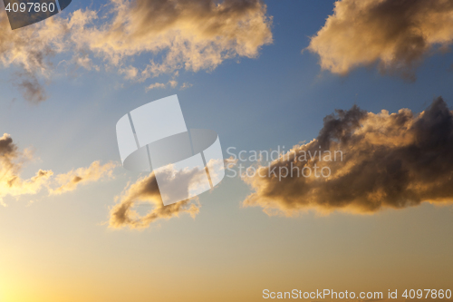 Image of the sky during sunset