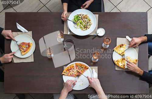 Image of Friends Eating Together
