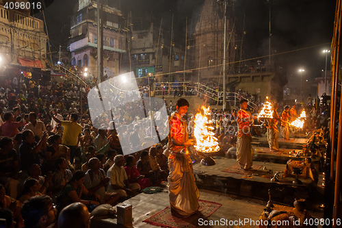 Image of Ganges Aarti ceremony, Varanasi