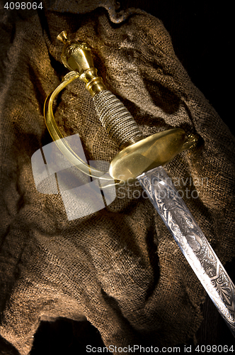 Image of Ancient sabre. A smart variant of the fighting weapon