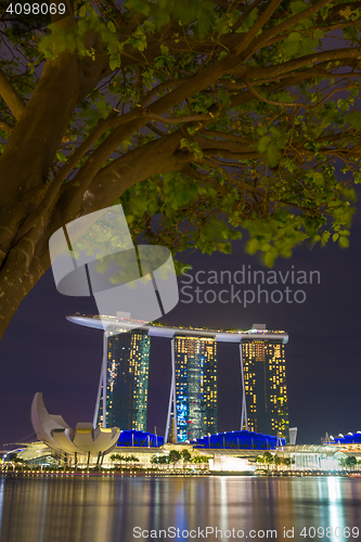 Image of  Marina Bay Sands at night