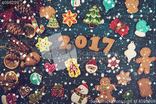 Image of Gingerbreads for new 2017 years