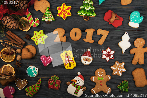 Image of Gingerbreads for new 2017 years
