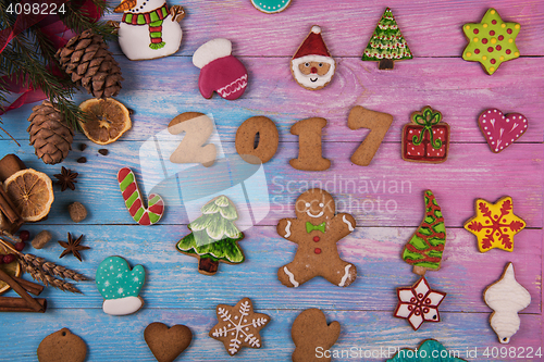 Image of Gingerbreads for new 2017 years