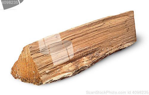 Image of Single log of wood inverted horizontally