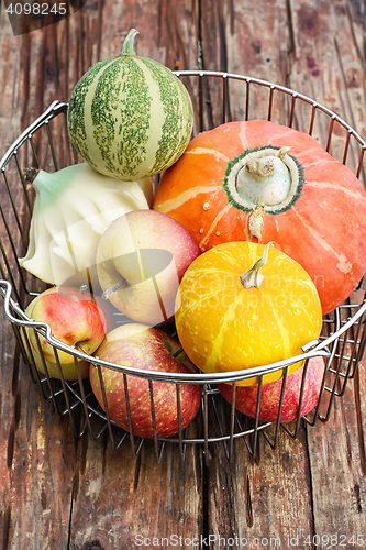 Image of Autumn vegetables and fruits