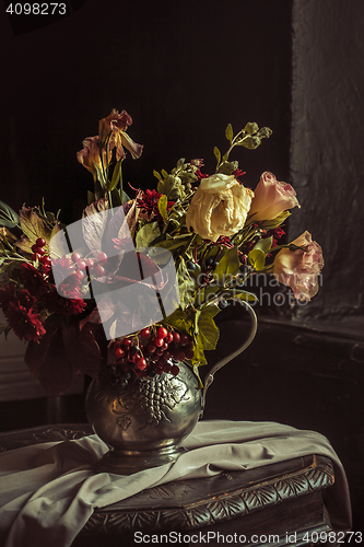 Image of Still life with autumn flowers