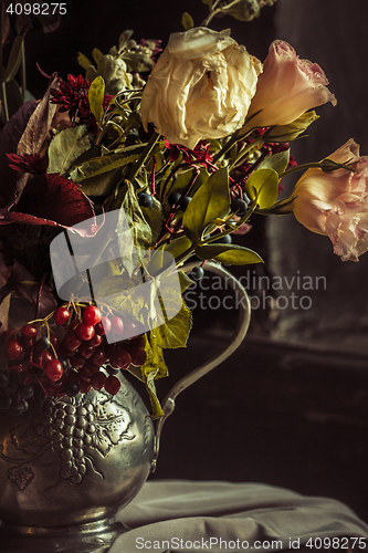 Image of Still life with autumn flowers