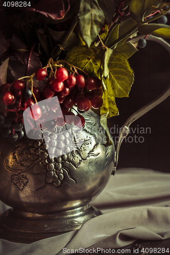 Image of Still life with autumn flowers