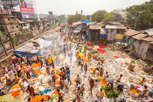 Image of Mallick Ghat Flower Market, Kolkata