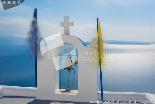 Image of Church of Oia in Santorini island 