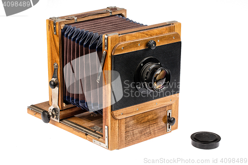 Image of Old Wooden Photocamera