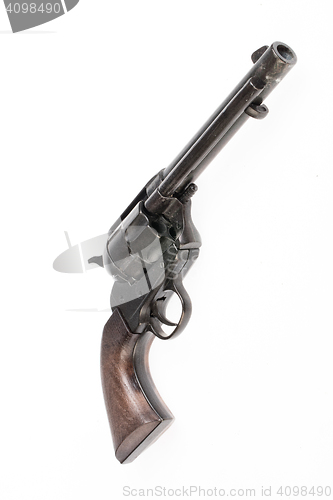 Image of Old Revolver On Isolated Background